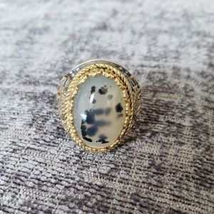 Indonesian Agate stone ring